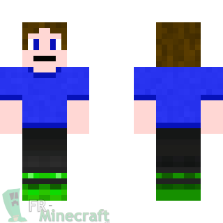 Aperçu de la skin Minecraft garçon normal