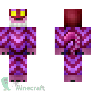 Aperçu de la skin Minecraft Chat du Cheshire - Alice au pays des merveilles