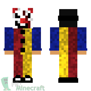 Aperçu de la skin Minecraft Clown tueur