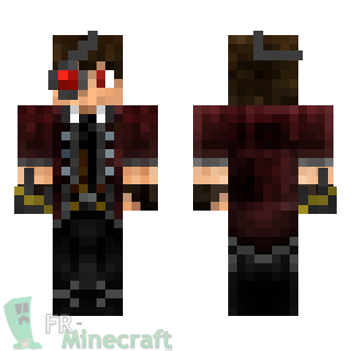 Aperçu de la skin Minecraft Grçon steampunk rouge