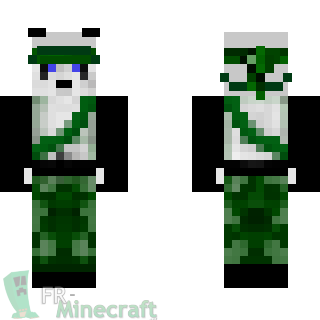 Aperçu de la skin Minecraft Rambo Panda