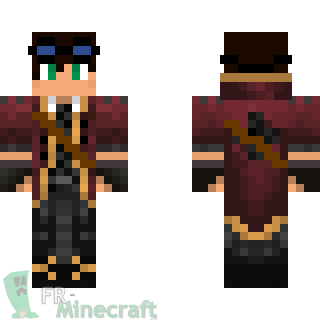 Aperçu de la skin Minecraft Aventurier Steampunk