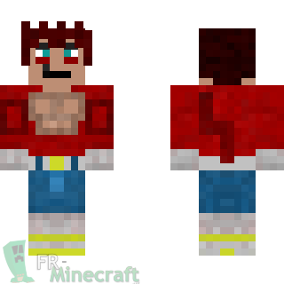 Aperçu de la skin Minecraft Super Saiyan 4 Vegeta - Dragon Ball Z