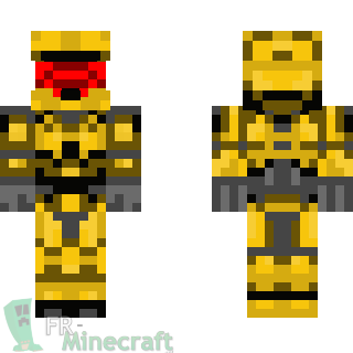 Aperçu de la skin Minecraft Armure Jaune - Halo