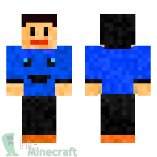 Aperçu de la skin Minecraft Steve classe