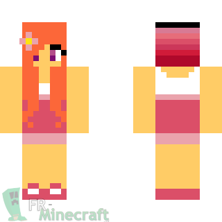 Aperçu de la skin Minecraft Skin de fille Girly