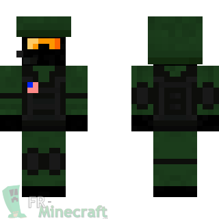 Aperçu de la skin Minecraft Anti-terroriste - Counter Strike