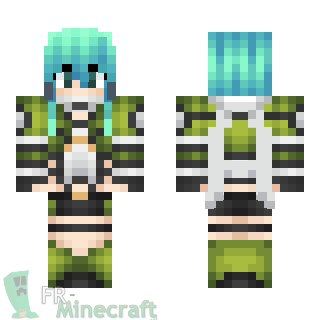 Aperçu de la skin Minecraft Sinon - Sword Art Online