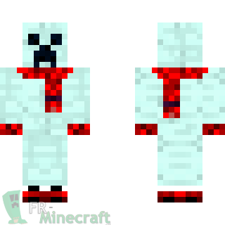 Aperçu de la skin Minecraft Creeper des neiges