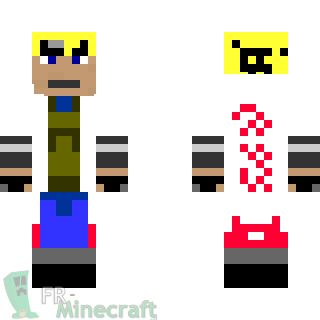 Aperçu de la skin Minecraft Yondaime Hokage - Naruto