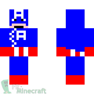 Aperçu de la skin Minecraft Captain America