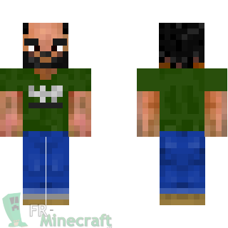 Aperçu de la skin Minecraft Homme barbu