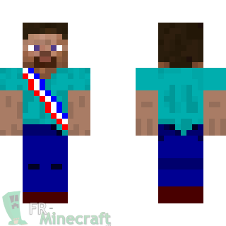 Aperçu de la skin Minecraft Steve maire