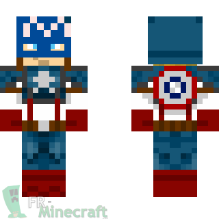 Aperçu de la skin Minecraft Captain America