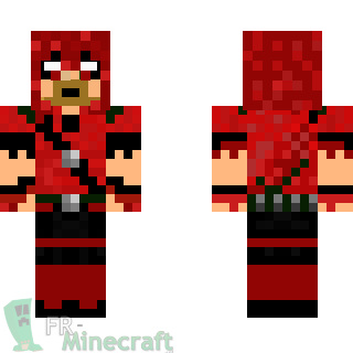 Aperçu de la skin Minecraft Archer Rouge