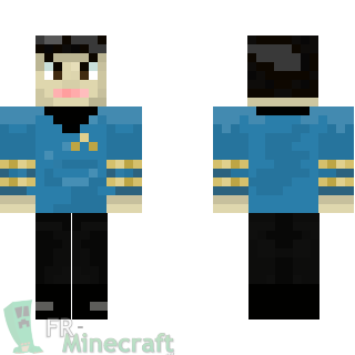 Aperçu de la skin Minecraft Spock - Star trek