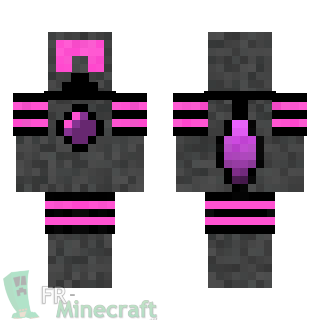 Aperçu de la skin Minecraft Chevalier de l'Espace rose