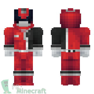 Aperçu de la skin Minecraft Power rangers Spd rouge