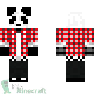 Aperçu de la skin Minecraft panda cool