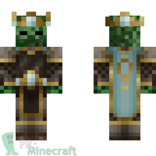 Aperçu de la skin Minecraft Zombie King