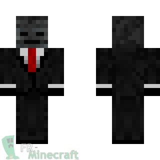 Aperçu de la skin Minecraft Wither costard