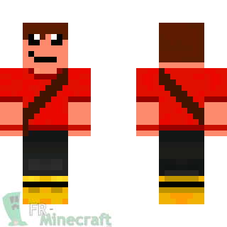 Aperçu de la skin Minecraft le mec cool