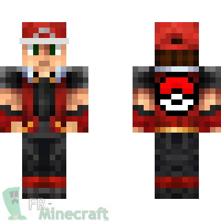 Aperçu de la skin Minecraft Dresseur red - Pokemon