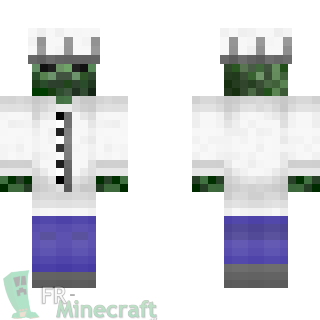 Aperçu de la skin Minecraft Zombie Cuisinier