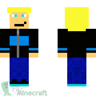 Aperçu de la skin Minecraft Garçon blond