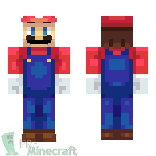 Aperçu de la skin Minecraft Mario - Super Mario Bros