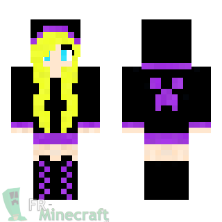 Aperçu de la skin Minecraft Fille blonde