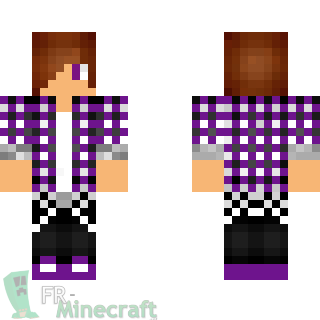 Aperçu de la skin Minecraft Nixx violet