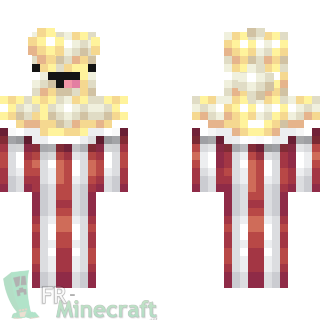 Aperçu de la skin Minecraft Pop corn