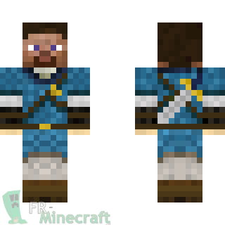 Aperçu de la skin Minecraft Steve Fallen Kingdoms Équipe bleu