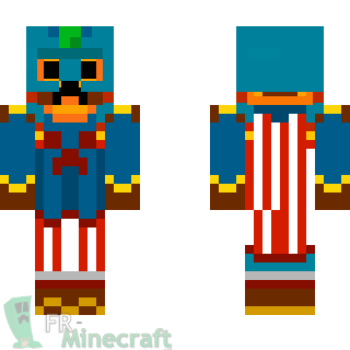 Aperçu de la skin Minecraft Capitaine Creeperica