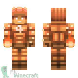 Aperçu de la skin Minecraft Torche humaine - 4 Fantastiques