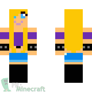 Aperçu de la skin Minecraft Fille rebelle