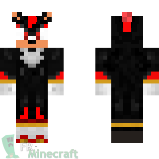 Aperçu de la skin Minecraft Shadow - Sonic The Hedgehog