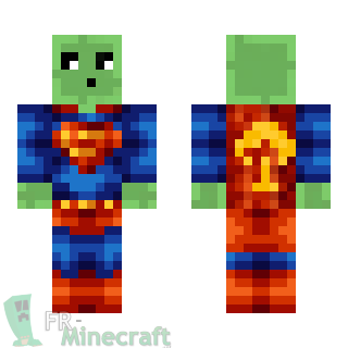 Aperçu de la skin Minecraft Slime Superman