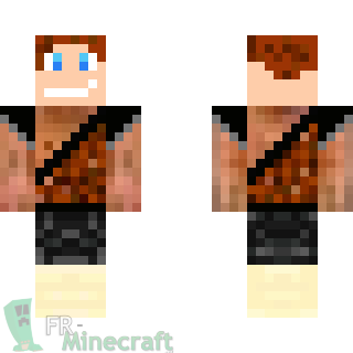 Aperçu de la skin Minecraft Homme habillé en cromagnon