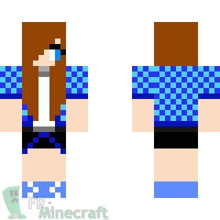 Aperçu de la skin Minecraft Fille en chemise