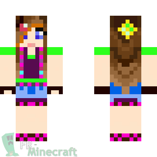 Aperçu de la skin Minecraft Adolescente Hipi