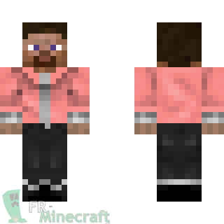 Aperçu de la skin Minecraft Steve en costume