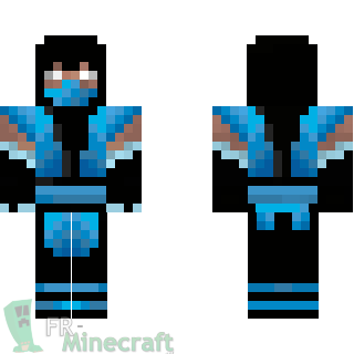 Aperçu de la skin Minecraft Sub Zero - Mortal Kombat