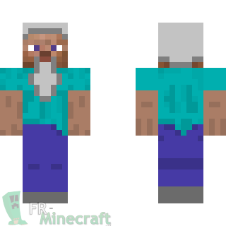 Aperçu de la skin Minecraft Steve âgé