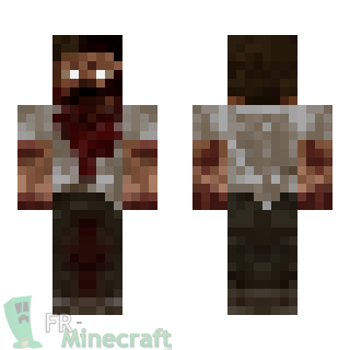 Aperçu de la skin Minecraft Steve infecté