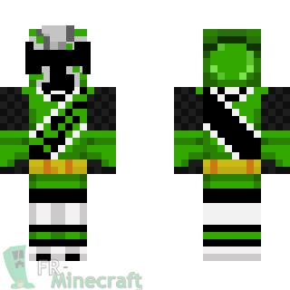 Aperçu de la skin Minecraft Mido Ninger-super sentai Shuriken Sentai Ninninger