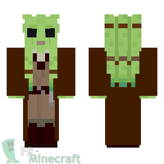 Aperçu de la skin Minecraft Jedi Nautolan bure marron - Star Wars