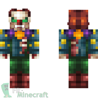 Aperçu de la skin Minecraft Clown