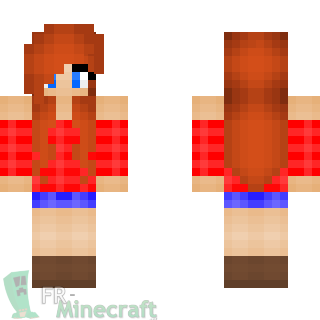 Aperçu de la skin Minecraft Fille de la campagne